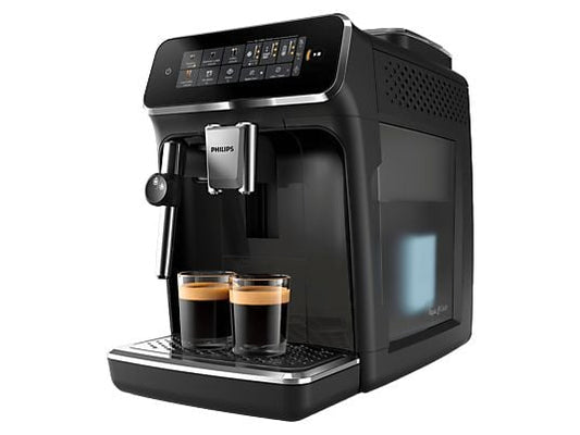Cafetera superautomática – Philips 3300 Series EP3321/40, Tecnología AquaClean, 2 tazas, Presión Máx. 15 bar, Deposito de agua 1.8 l, 1500 W, Negro