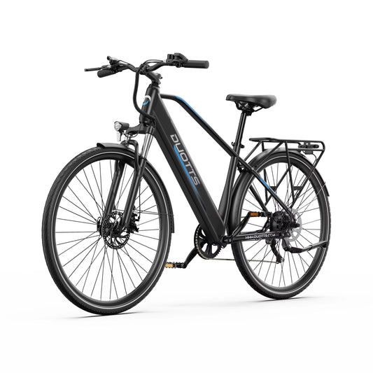 Bicicleta Eléctrica DUOTTS C29 Lite 250W Cumple Normativa UE 36V 13Ah Largo Alcance Ruedas Finas 27.5" 700C*42C Viajes Urbanos