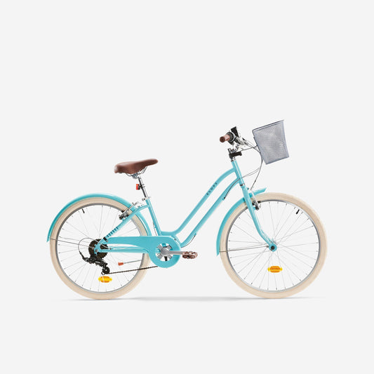 Bicicleta niños 24 pulgadas Elops 500 azul 9-12 años