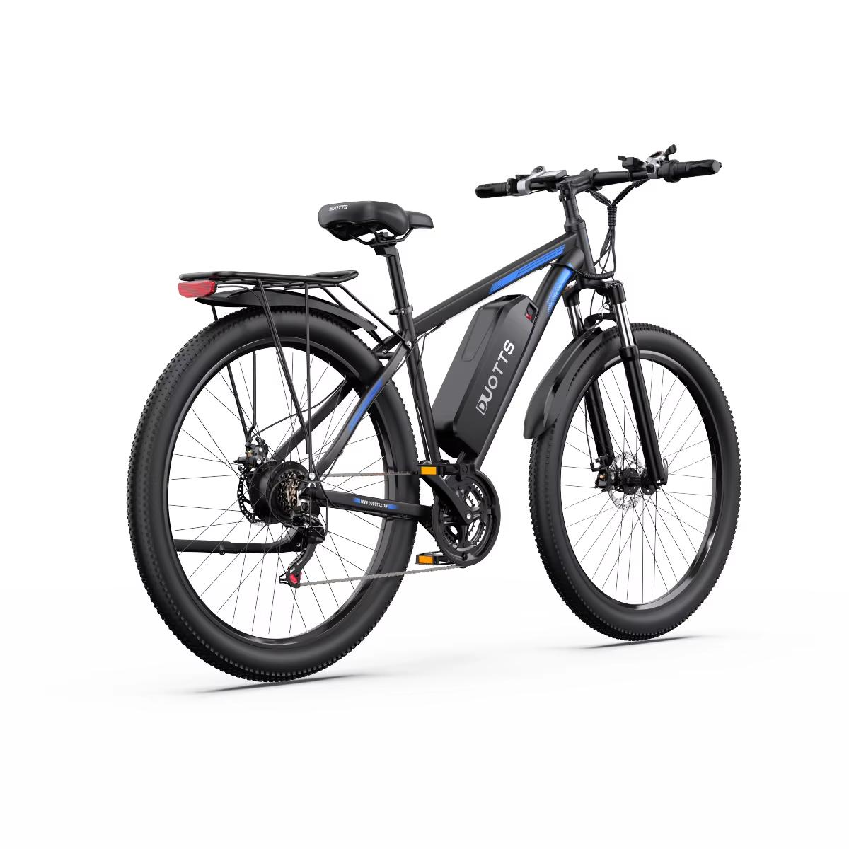 Bicicleta Eléctrica DUOTTS C29 48V 750W 15Ah Bicicleta de Montaña para Adultos Shimano 21 Velocidades 30° Escalada Autonomía 80-100km IPX5 Batería Dual