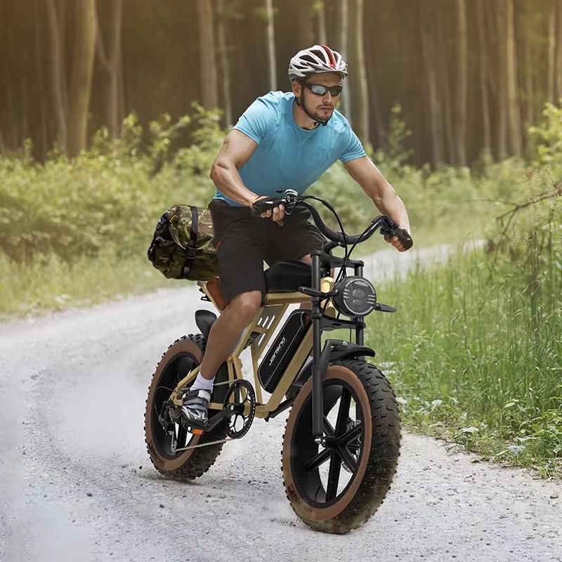 Almacén UE X70 Pro Buggy Mejor Bicicleta Eléctrica Doble Motor 1500W 48V37AH Doble Batería Marco de Acero de Alto Carbono Bicicleta de Rueda Ancha de 20 Pulgadas