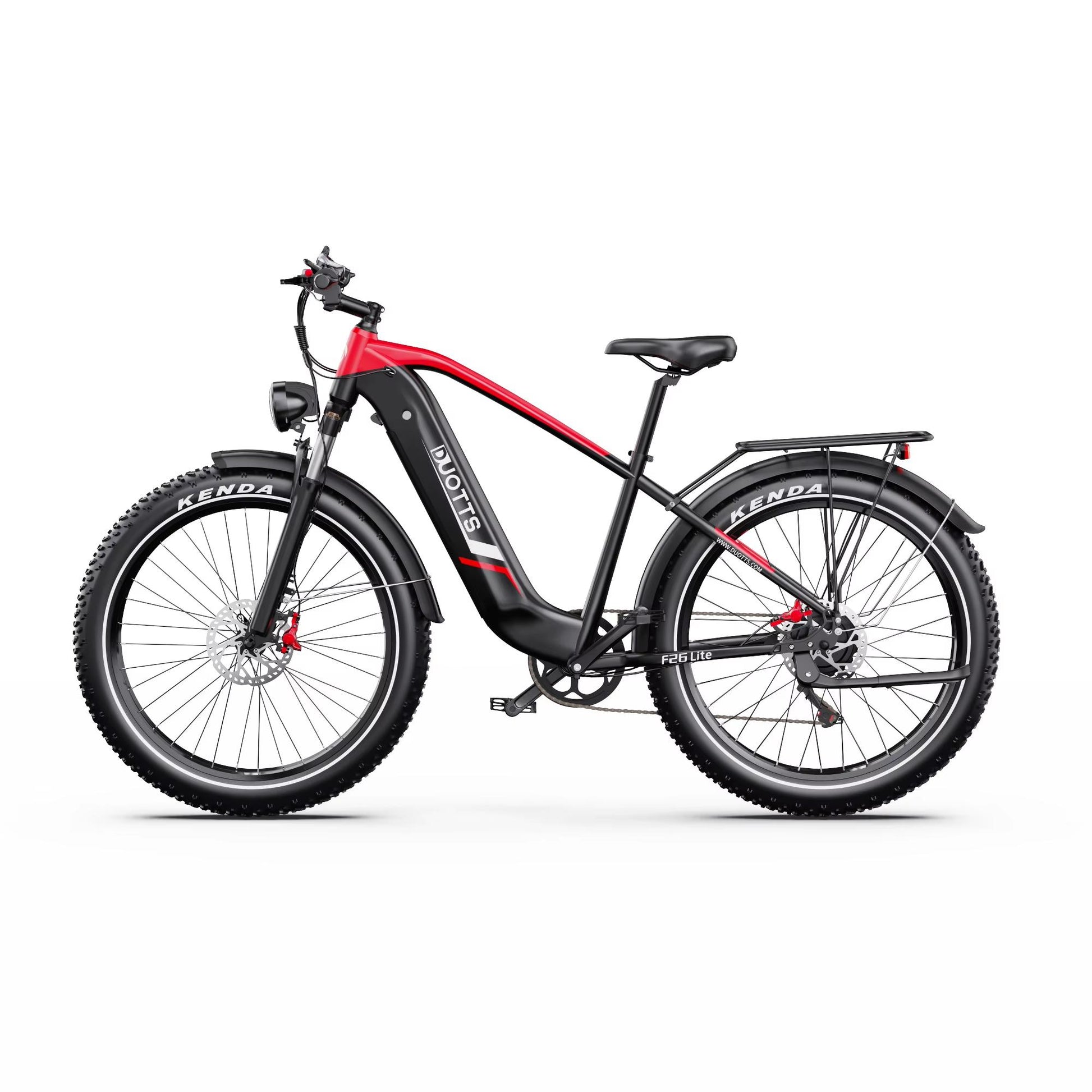 Bicicleta Eléctrica para Adultos DUOTTS F26 Lite Motor de 500W Batería de 48V 18AH Neumáticos de 26*4.0 Pulgadas