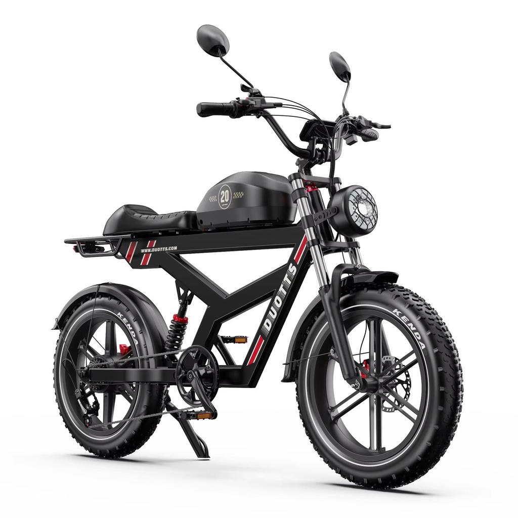 Bicicleta Eléctrica DUOTTS F20 para Adultos Pico 1000W E-Bike 52V 27AH Llantas Gruesas de 20 Pulgadas