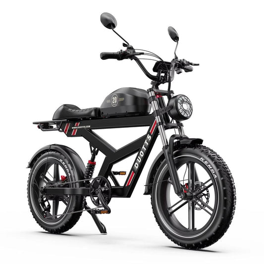 Bicicleta Eléctrica DUOTTS F20 para Adultos Pico 1000W E-Bike 52V 27AH Llantas Gruesas de 20 Pulgadas