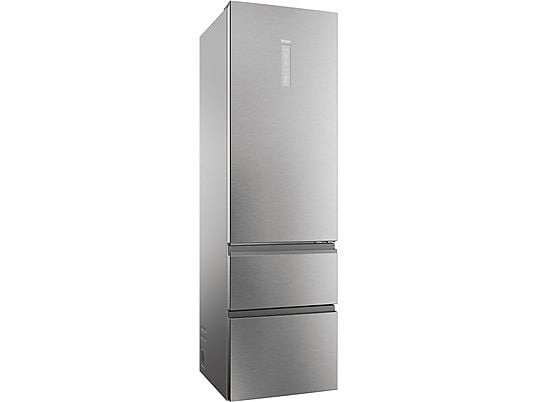 Frigorífico combi – Haier 3D 60 Series 5 HTW5620CNMG, No Frost, 205 cm, 414 l, My Zone, Direct Access, Inox