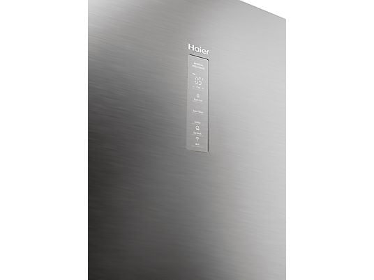Frigorífico combi – Haier 3D 60 Series 5 HTW5620CNMG, No Frost, 205 cm, 414 l, My Zone, Direct Access, Inox