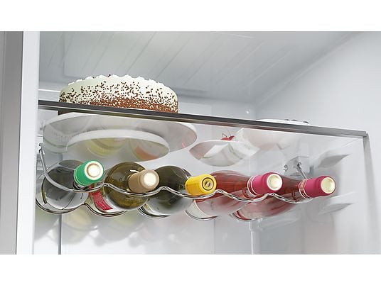 Frigorífico combi – Haier 3D 60 Series 5 HTW5620CNMG, No Frost, 205 cm, 414 l, My Zone, Direct Access, Inox