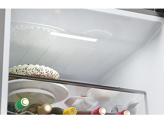 Frigorífico combi – Haier 3D 60 Series 5 HTW5620CNMG, No Frost, 205 cm, 414 l, My Zone, Direct Access, Inox