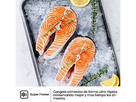 Frigorífico combi – Hisense RB440N4GWD, No Frost, 200.4 cm, 336 l, Multi Airflow, Cristal Blanco