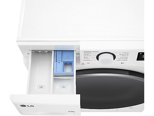 Lavadora secadora – LG F2DR5S09A1W, 9 kg+5 kg, 1200 rpm, 12 programas, Blanco