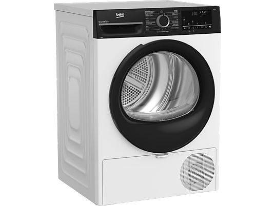 Secadora bomba de calor – Beko BM3T49240W, Motor ProSmart Inverter ,9 kg, 15 Programas, Display digital, Blanco
