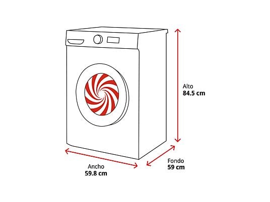 Lavadora carga frontal – Bosch WUU28T8XES, 8 kg, 1.400 rpm, 15 programas, Inox