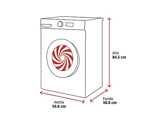 Lavadora carga frontal – Bosch WGE03200ES,Serie 2, 8 kg, 1.200 rpm, 13 programas, Higiene Plus, Motor EcoSilence, Blanco