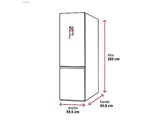 Frigorífico combi – Samsung Smart RB38C675CS9/EF, No Frost, 203 cm, 390l, All-Around Cooling, WiFi, Inox