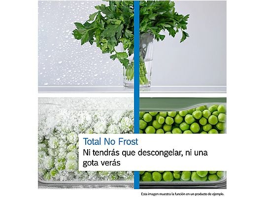 Frigorífico combi – Bosch KGN39VIEB, Total NoFrost, 203 cm, 368 l, Cajón VitaFresh, Perfect Fit, Acero antihuellas