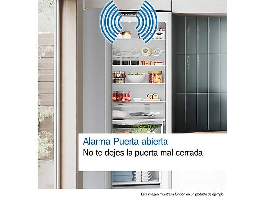 Frigorífico combi – Bosch KGN39VIEB, Total NoFrost, 203 cm, 368 l, Cajón VitaFresh, Perfect Fit, Acero antihuellas