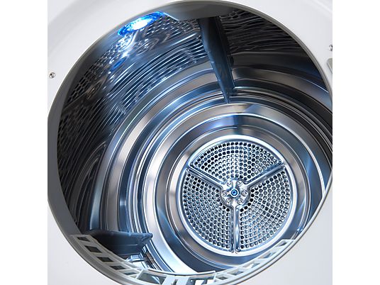 Secadora bomba de calor – LG RH80V9AV4N, 8 kg, 14 programas, Dual Inverter Compressor™, Eco Hybrid™, Display Gran LED, Blanco
