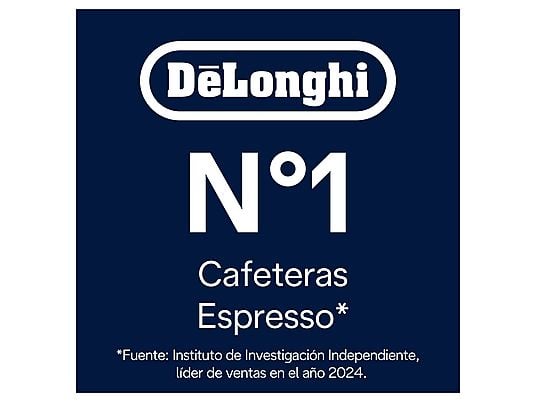 Cafetera superautomática – De’Longhi Rivelia EXAM440.55.B, 1450W, 19bar, Molinillo integrado, LatteCremaHot, Depósito leche, Táctil, 16 recetas, Negro