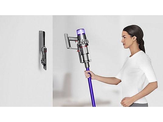Aspirador escoba – Dyson V11™ Advanced, Potencia succión 200 AW, Autonomía 60 min, Accesorios, 3 Modos, Morado/Níquel