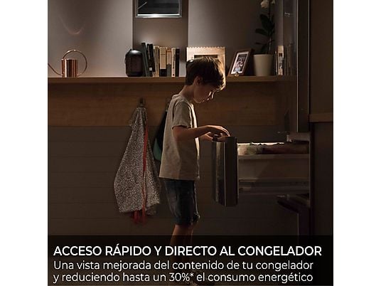 Frigorífico combi – Haier 3D 60 Series 3 HTR3620DNMG, No Frost, 205 cm, 414 l, Fresh 0°C Zone, Direct Access, Inox