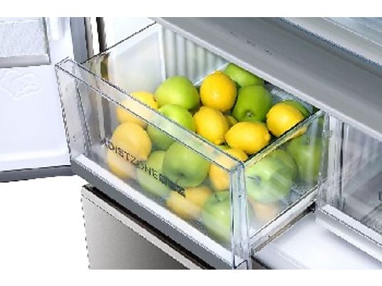 Frigorífico americano – Haier FD 83 Series 7 HB18FGSAAA, No frost, 190 cm, 539 l, Motor Inverter, Antibacterias, Inox
