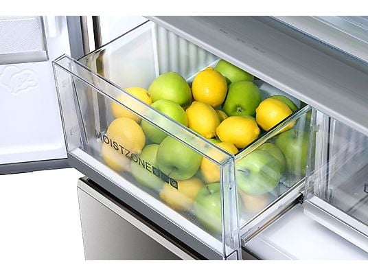 Frigorífico americano – Haier FD 83 Series 7 HB18FGSAAA, No frost, 190 cm, 539 l, Motor Inverter, Antibacterias, Inox