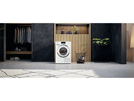 Secadora bomba de calor – Miele TWR780WP Eco&Steam, 9kg, 20 programas, Blanco