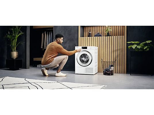 Secadora bomba de calor – Miele TWR780WP Eco&Steam, 9kg, 20 programas, Blanco