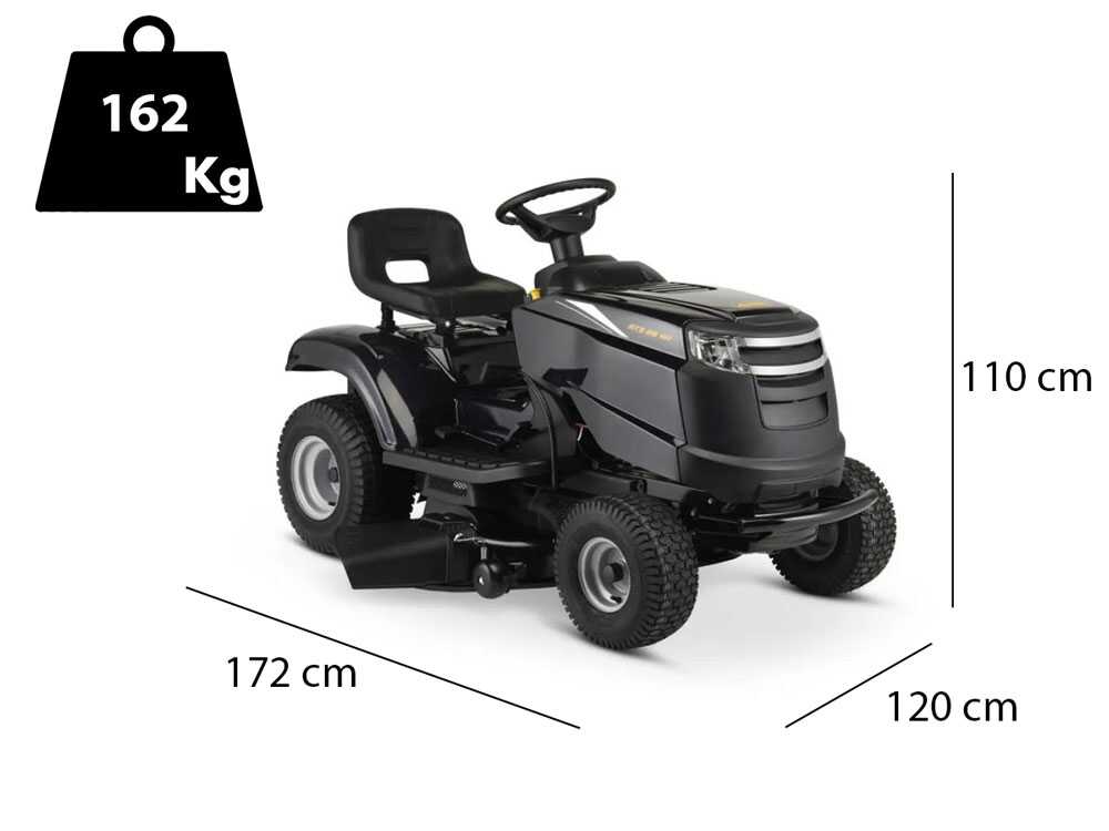Alpina AT3 98 HA – Tractor cortacésped con motor Stiga ST 400