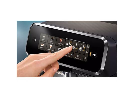 Cafetera superautomática – Philips 3300 Series EP3321/40, Tecnología AquaClean, 2 tazas, Presión Máx. 15 bar, Deposito de agua 1.8 l, 1500 W, Negro