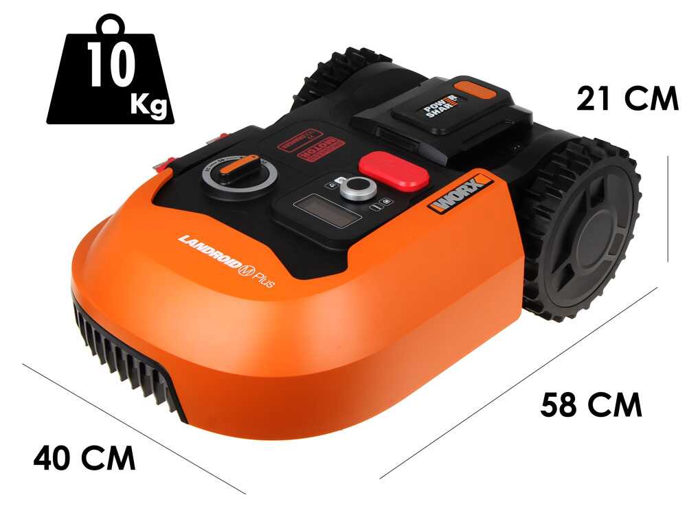 Worx Landroid WR167E – Robot cortacésped con perímetro batería 20V y 4Ah – M700 2.0