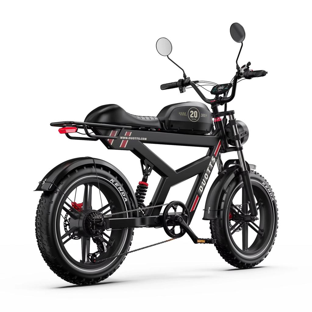 Bicicleta Eléctrica DUOTTS F20 para Adultos Pico 1000W E-Bike 52V 27AH Llantas Gruesas de 20 Pulgadas