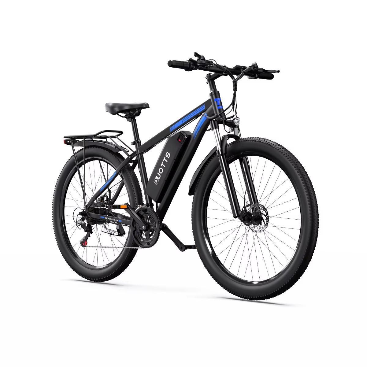 Bicicleta Eléctrica DUOTTS C29 48V 750W 15Ah Bicicleta de Montaña para Adultos Shimano 21 Velocidades 30° Escalada Autonomía 80-100km IPX5 Batería Dual