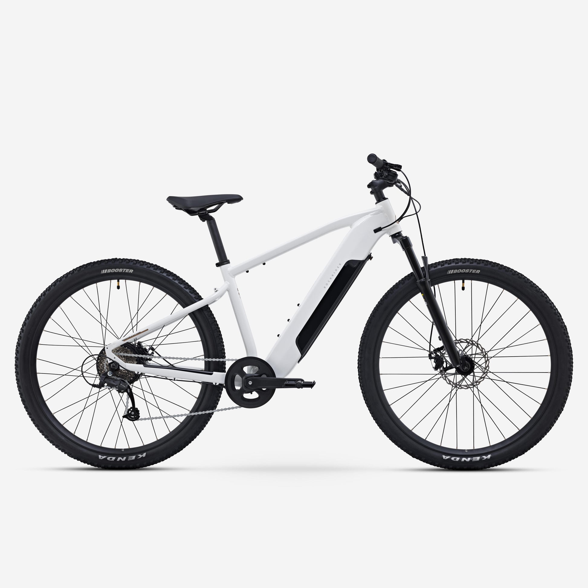 Bicicleta Eléctrica MTB 29" E-Expl 100 Blanco suspensión delantera aluminio