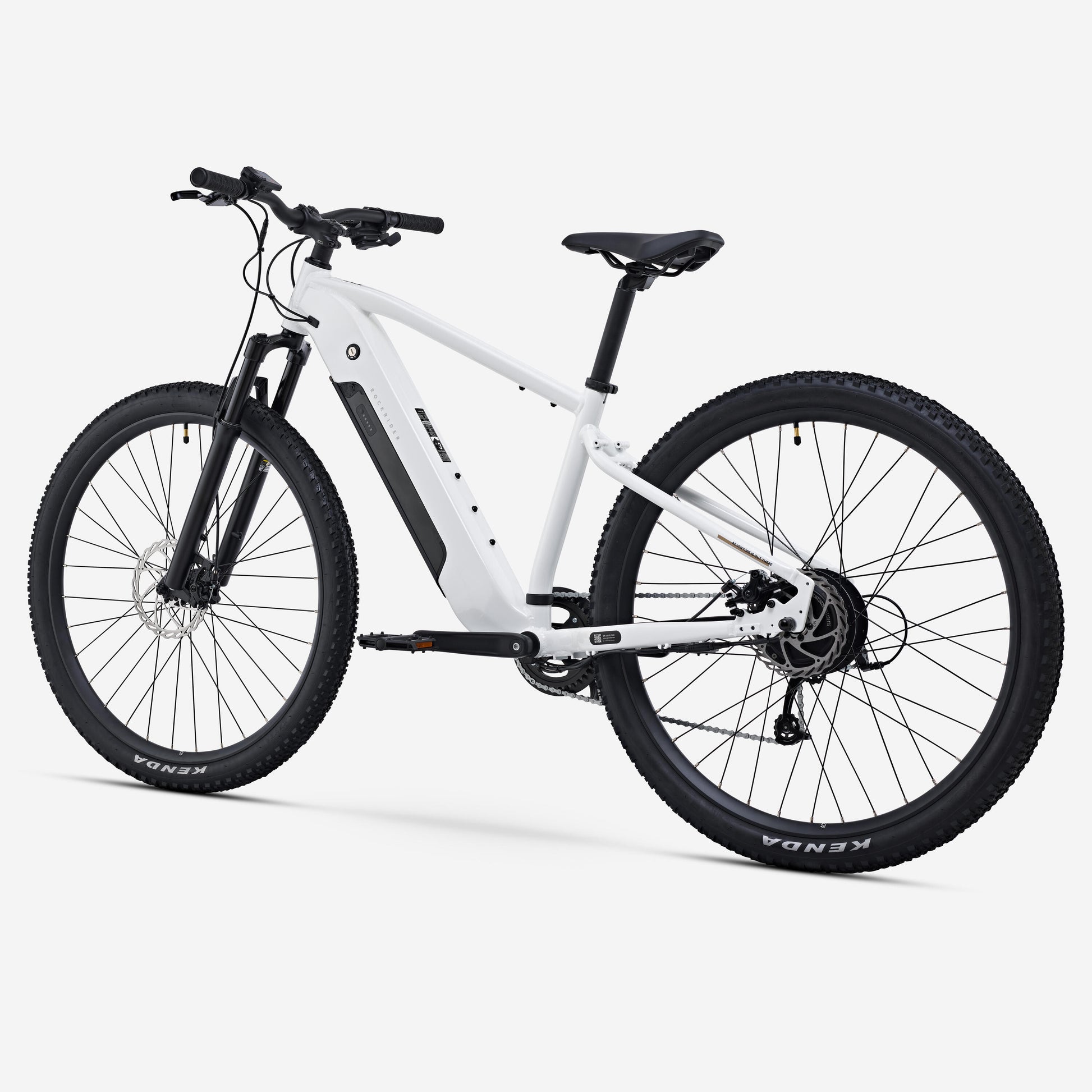 Bicicleta Eléctrica MTB 29" E-Expl 100 Blanco suspensión delantera aluminio
