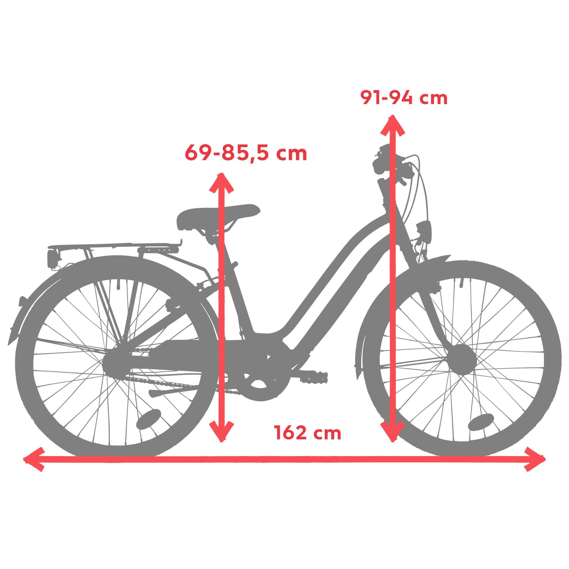 Bicicleta niños 24 pulgadas Elops 500 azul 9-12 años