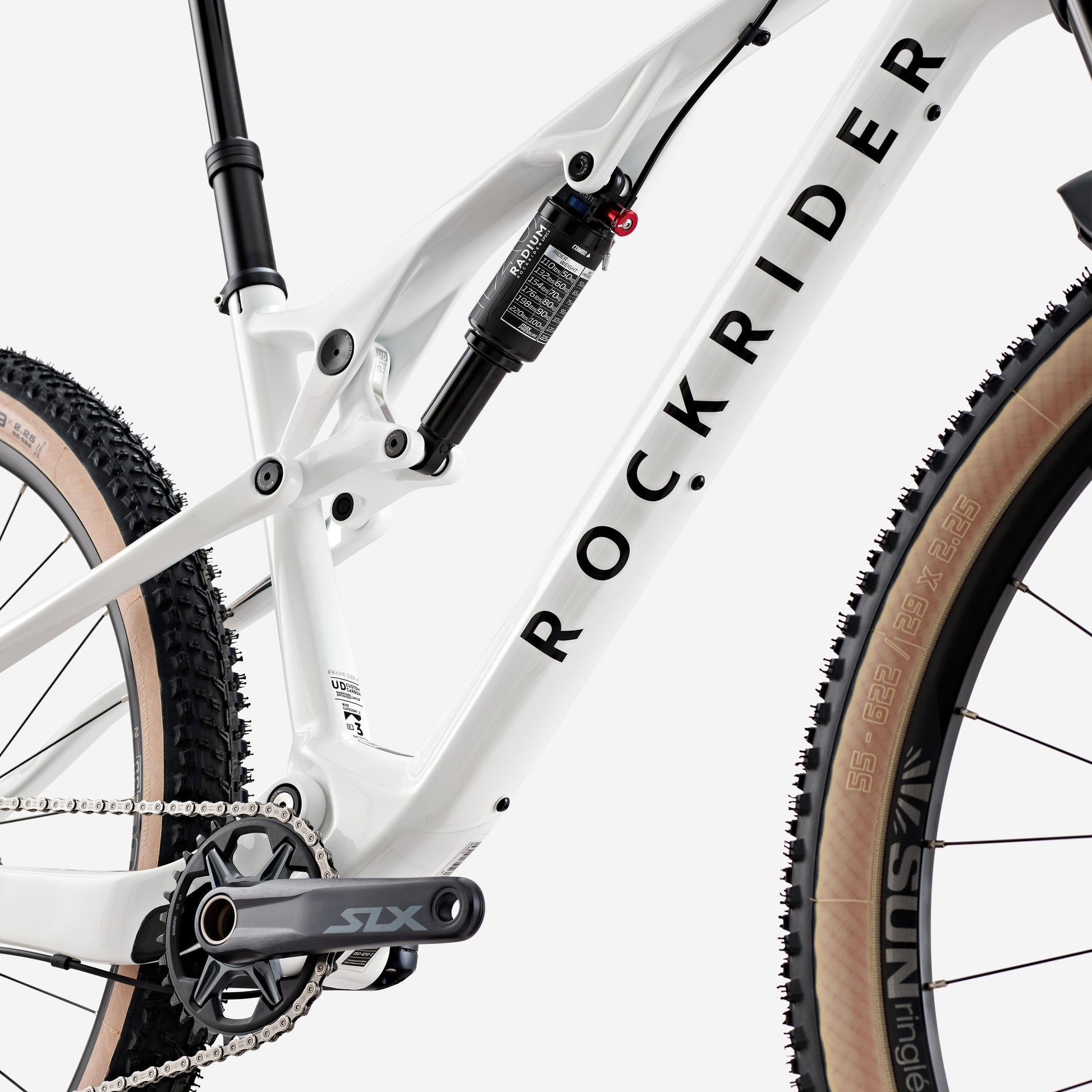 Bicicleta MTB doble suspensión carbono XC Race 900 S Shimano SLX / XT Blanco