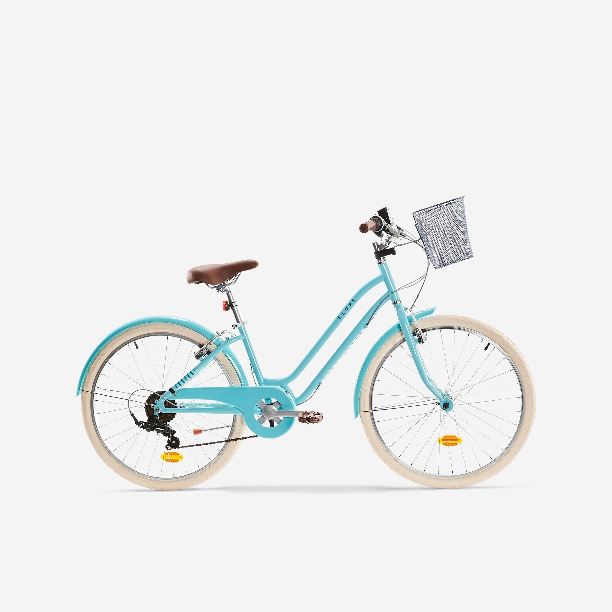 Bicicleta niños 24 pulgadas Elops 500 azul 9-12 años